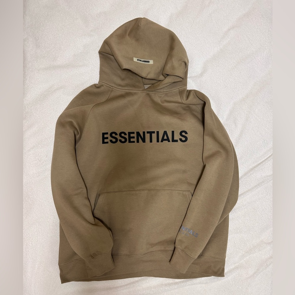 Desert Taupe Essentials FOG hoodie - Medium with tags/packaging